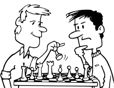 xogo de xadrez Colorear En Liña